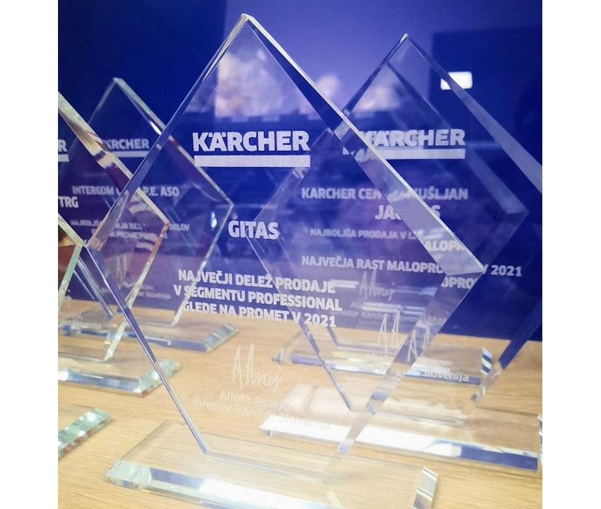 Staklene plakete - Karcher